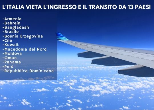 L'italia vieta l'ingresso e il transito da 13 paesi.jpg
